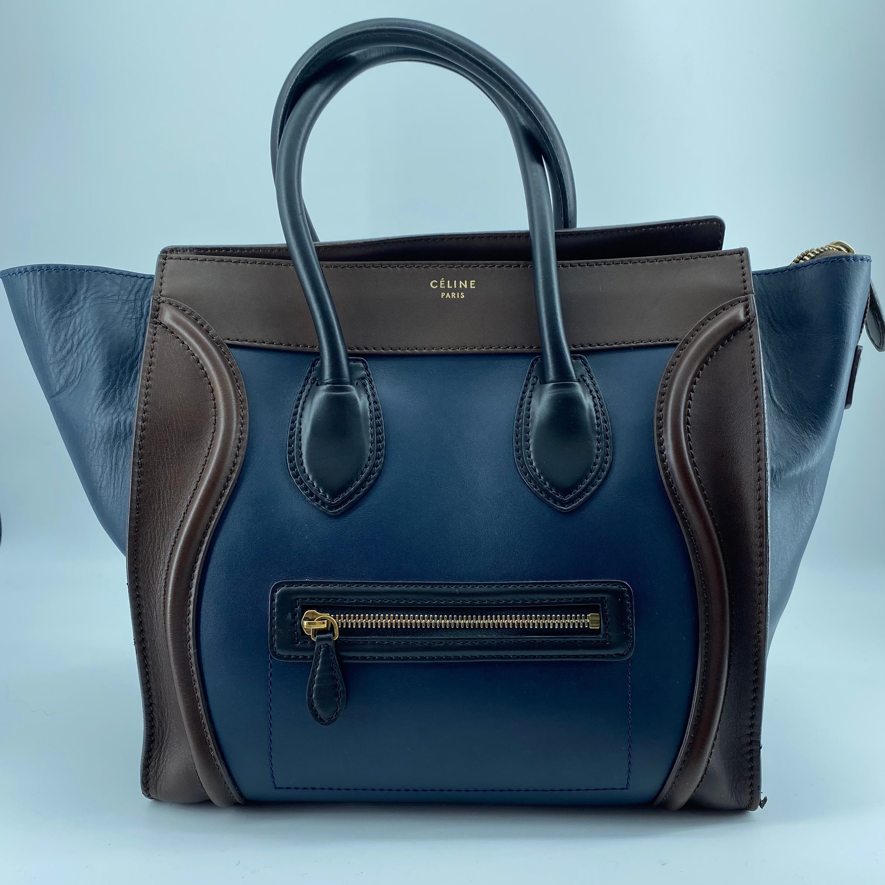 Celine Celine Leather Luggage Medium Tote Bag