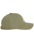 CELINE Embroidered Logo Cotton Ball Cap Khaki