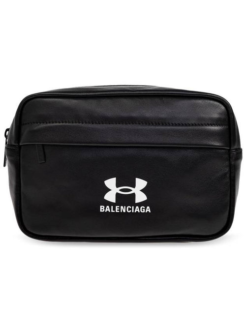 Balenciaga Balenciaga Cosmetic Bag With Logo, Men's, Black