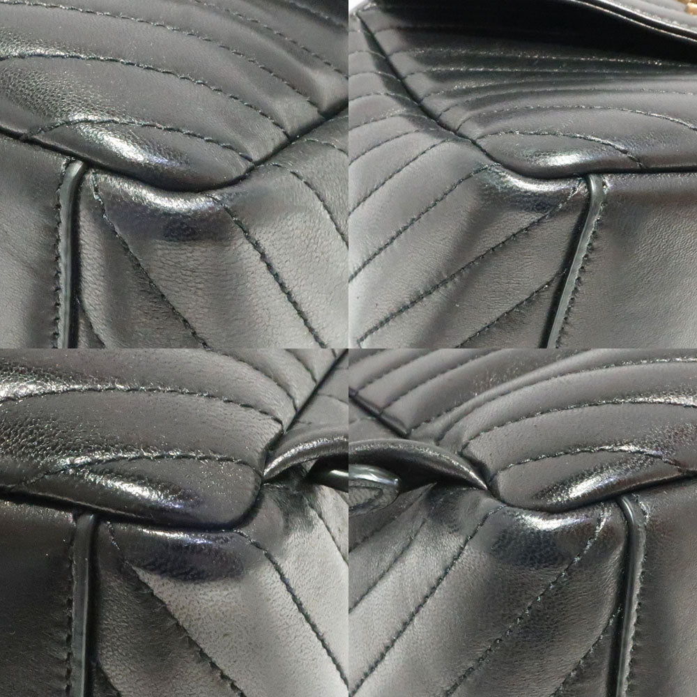 Saint Laurent Joe Joe Loop 672609 Black YSL Cassandra Classic Monogram Chain Leather Bag G