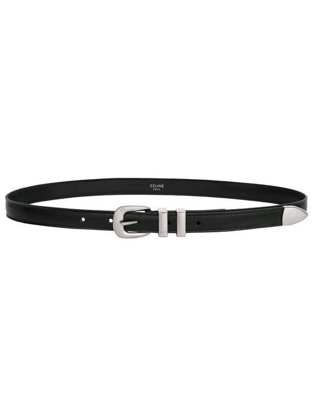 CELINE Western 14 Leather Belt Black