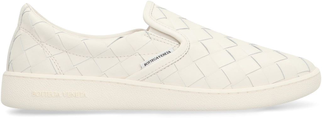 BOTTEGA VENETA Leather Intrecciato Motif Sneakers for Women