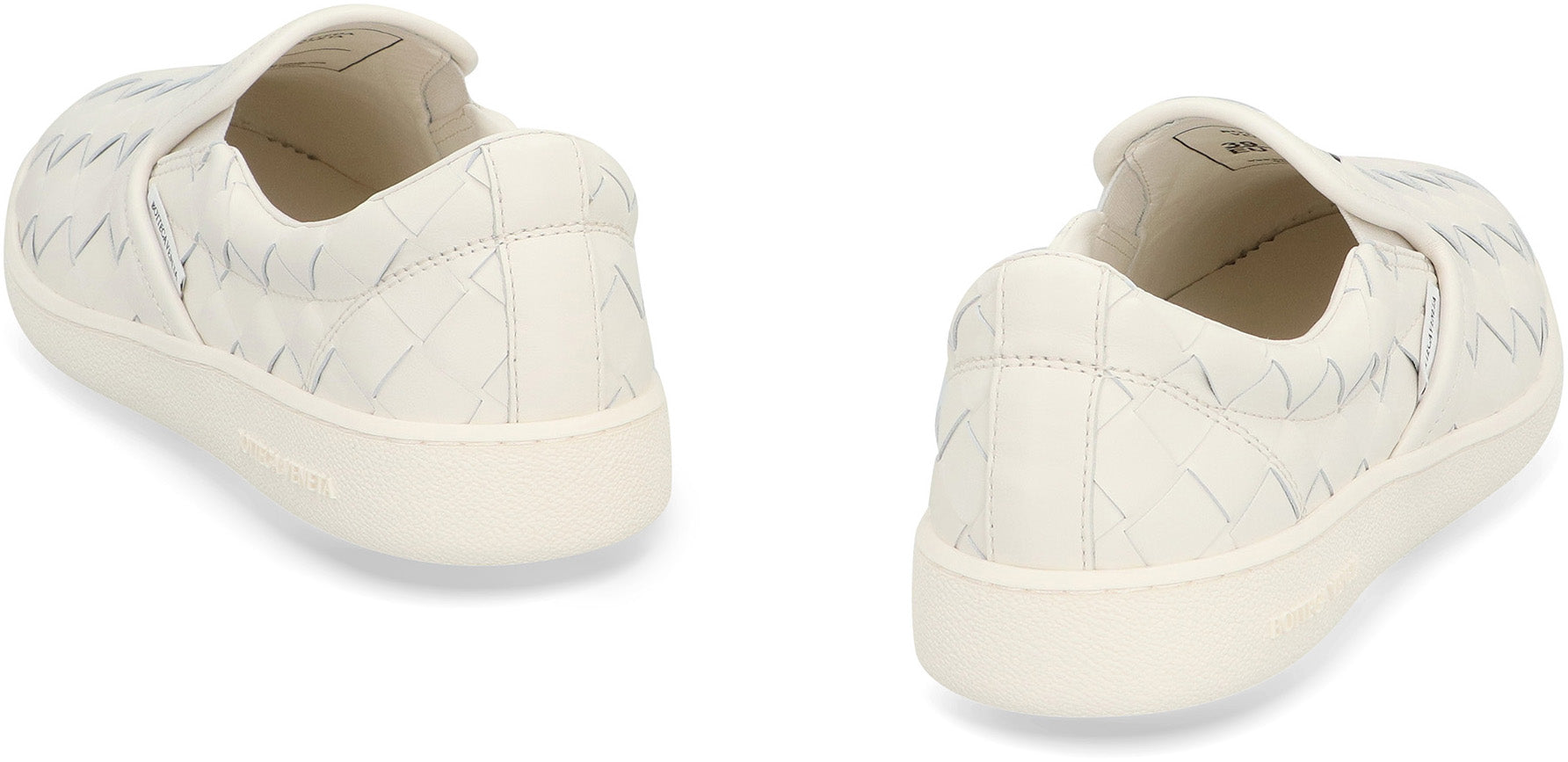 BOTTEGA VENETA Leather Intrecciato Motif Sneakers for Women
