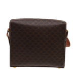 CELINE Macadam Canvas Shoulder Bag PVC Leather Brown  78221