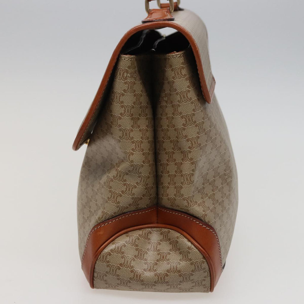 CELINE Macadam Canvas Hand Bag Beige  78226