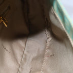 FENDI Zucchino Canvas Mamma Baguette Hand Bag Light Blue78229