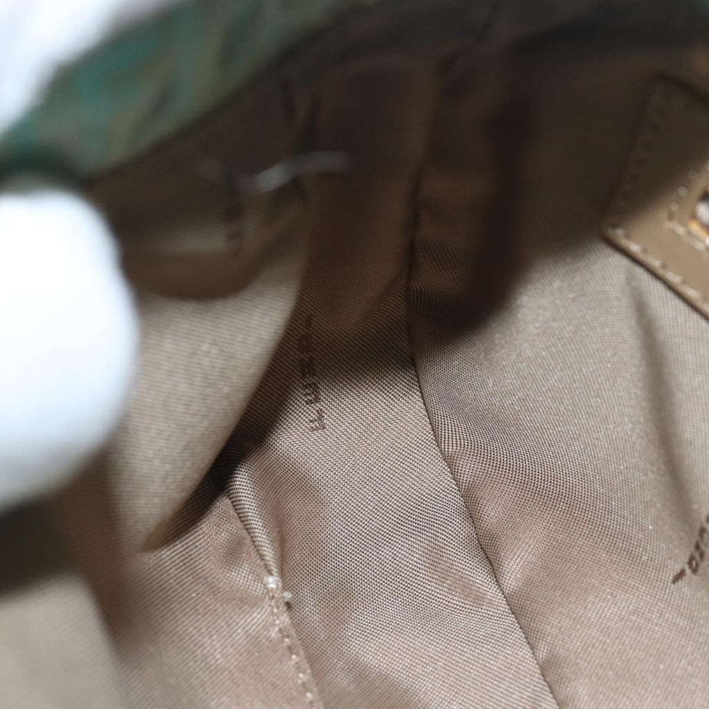 FENDI Zucchino Canvas Mamma Baguette Hand Bag Light Blue78229