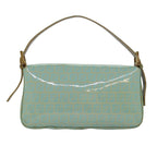 FENDI Zucchino Canvas Mamma Baguette Hand Bag Light Blue78229