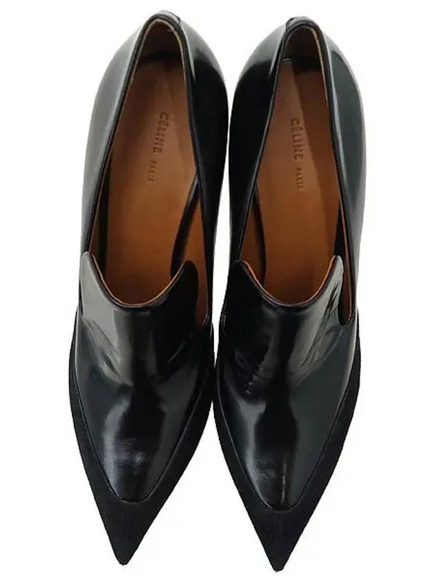 CELINE Smith Market Used Luxury Black Shoes Women s