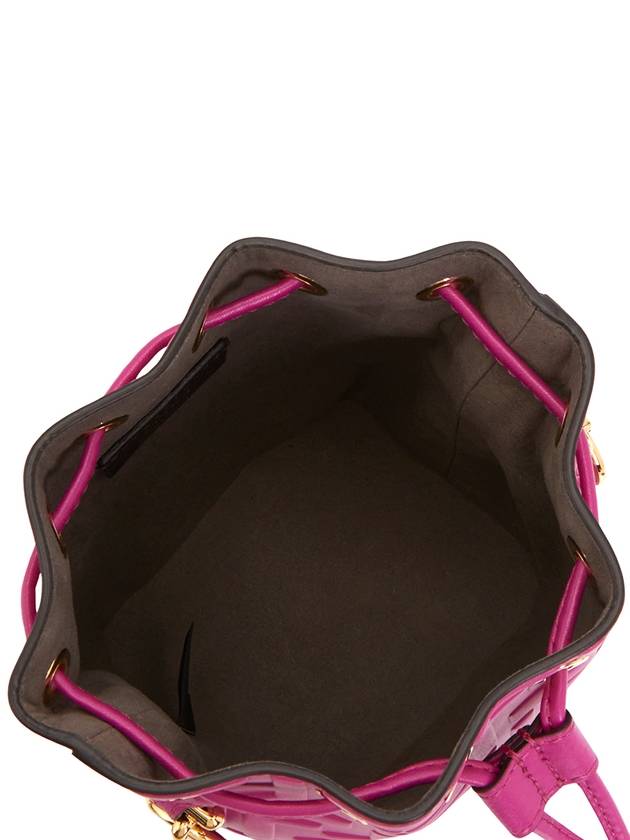 Fendi Mon Tresor Small Leather Bucket Bag Pink