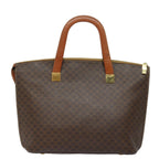 CELINE Macadam Canvas Hand Bag PVC 2way Brown Auth 78271