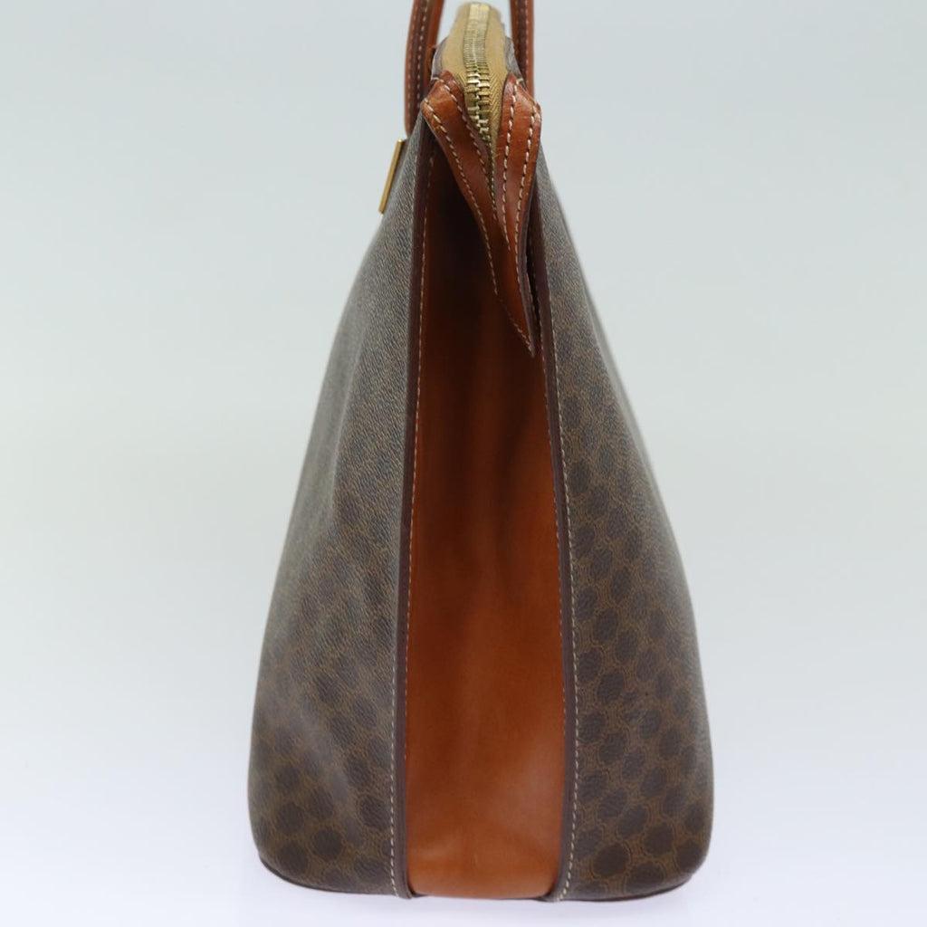 CELINE Macadam Canvas Hand Bag PVC 2way Brown Auth 78271