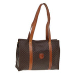CELINE Macadam Canvas Tote Bag PVC Leather Brown  78272