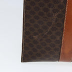 CELINE Macadam Canvas Tote Bag PVC Leather Brown  78272