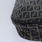 FENDI Zucchino Canvas Hand Bag Navy78277