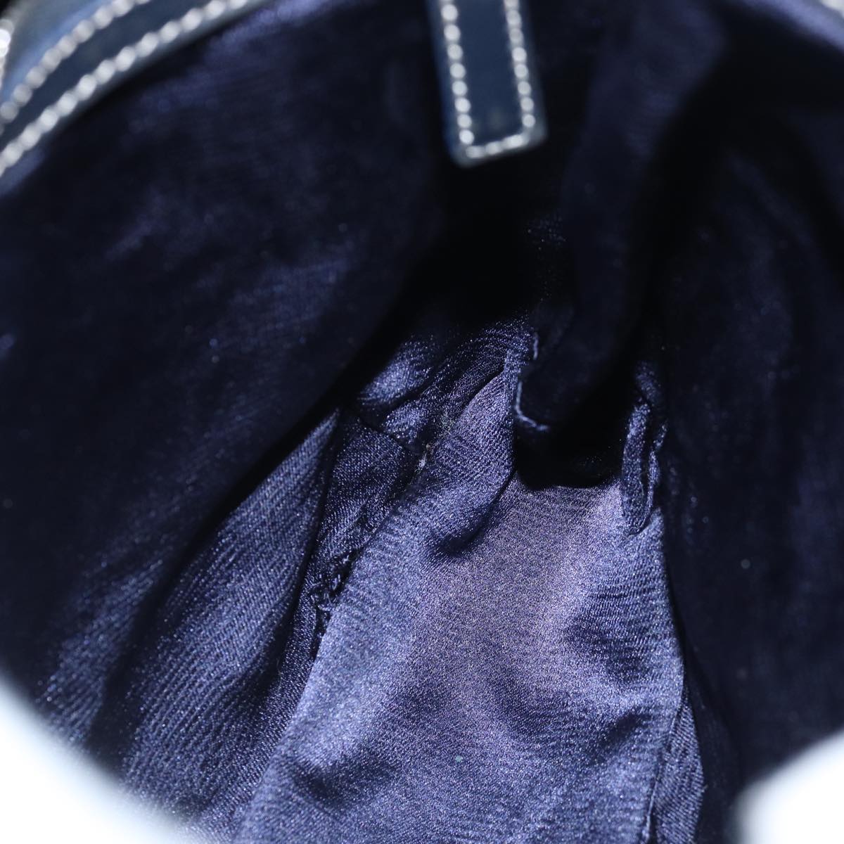 FENDI Zucchino Canvas Hand Bag Navy78277