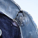 FENDI Zucchino Canvas Hand Bag Navy78277