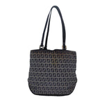 FENDI Zucchino Canvas Hand Bag Navy78277