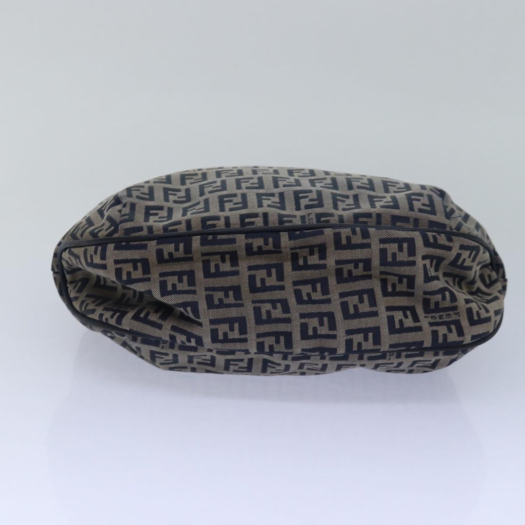 FENDI Zucchino Canvas Hand Bag Navy78277