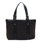FENDI Zucca Canvas Tote Bag Brown Black78278