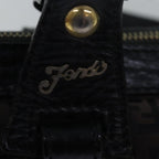 FENDI Zucca Canvas Tote Bag Brown Black78278