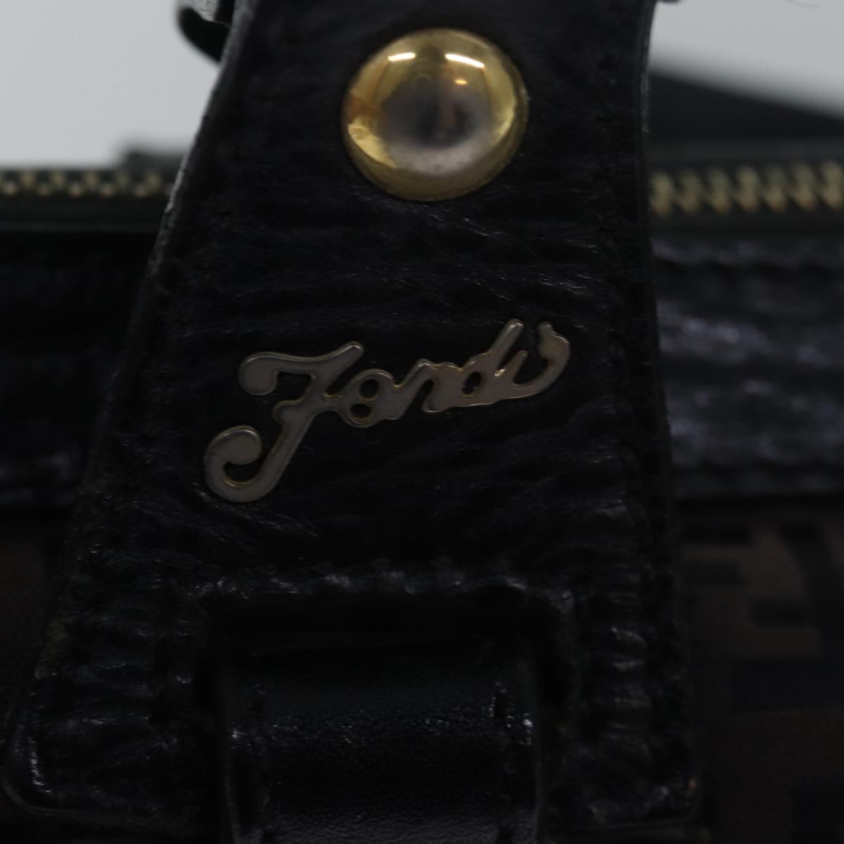FENDI Zucca Canvas Tote Bag Brown Black78278