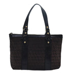 FENDI Zucca Canvas Tote Bag Brown Black78278
