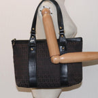 FENDI Zucca Canvas Tote Bag Brown Black78278