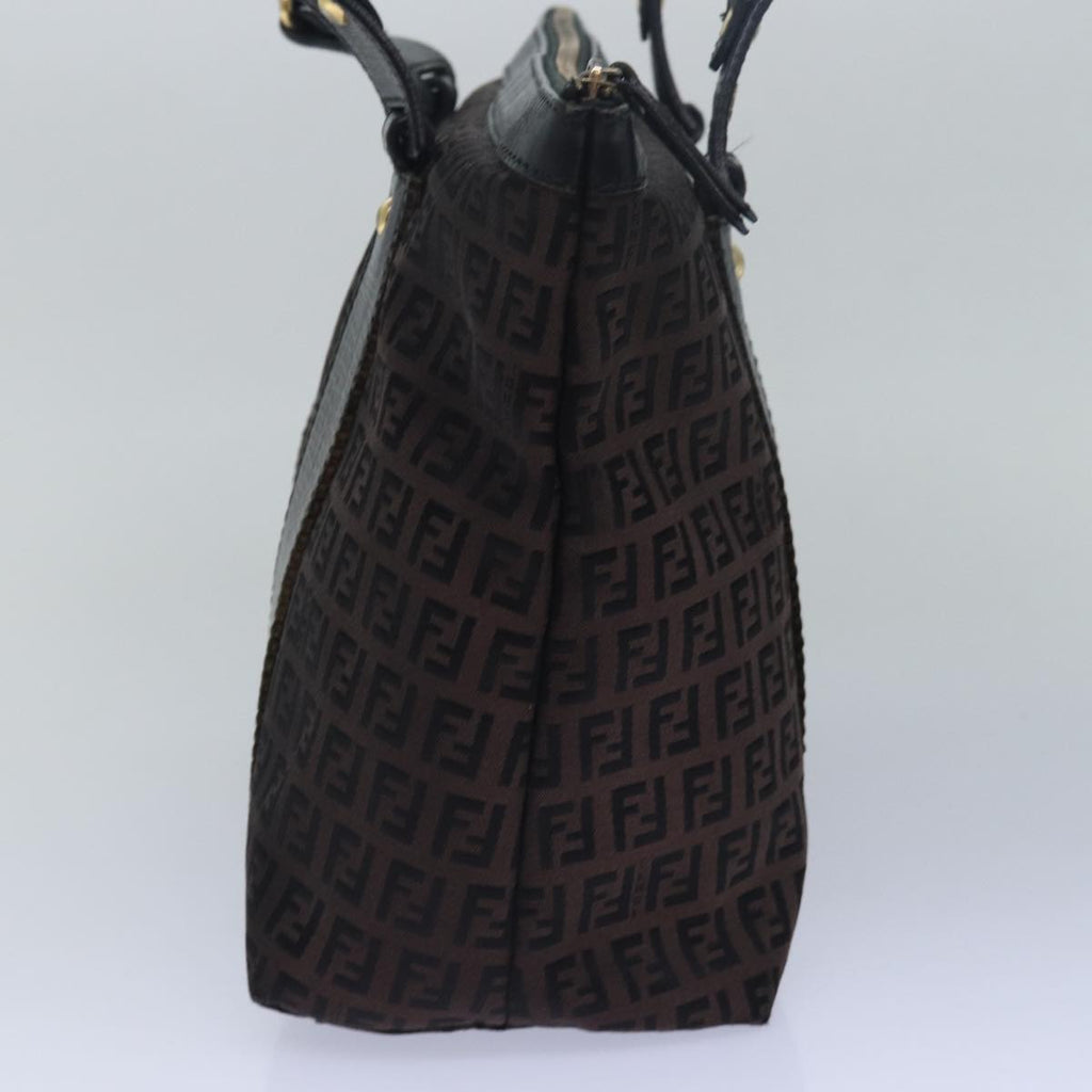 FENDI Zucca Canvas Tote Bag Brown Black78278