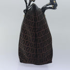 FENDI Zucca Canvas Tote Bag Brown Black78278