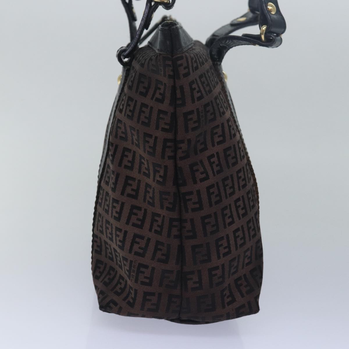 FENDI Zucca Canvas Tote Bag Brown Black78278