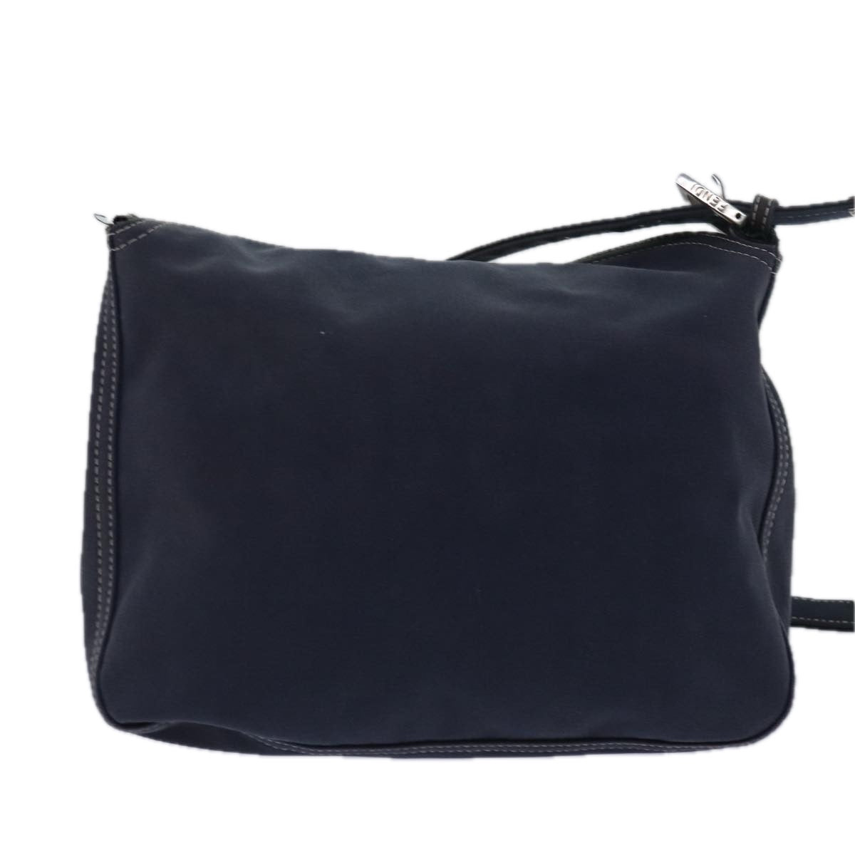 FENDI Mamma Baguette Shoulder Bag Canvas Gray78396