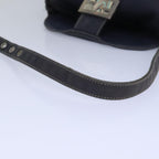 FENDI Mamma Baguette Shoulder Bag Canvas Gray78396