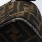 FENDI Zucca Canvas Vanity Pouch Brown Black78406