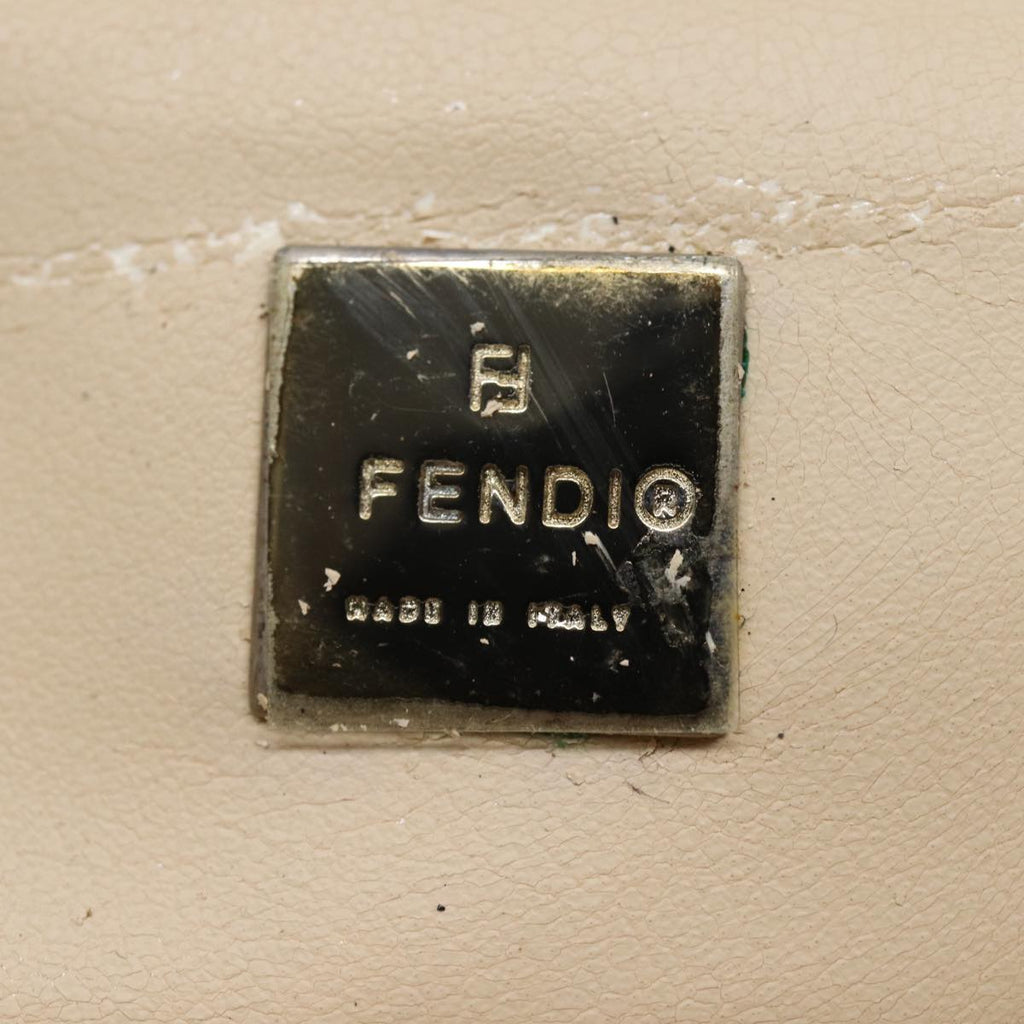 FENDI Zucca Canvas Vanity Pouch Brown Black78406