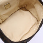 FENDI Zucca Canvas Vanity Pouch Brown Black78406