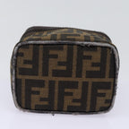 FENDI Zucca Canvas Vanity Pouch Brown Black78406