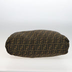FENDI Zucca Canvas Shoulder Bag Brown Black78535