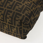 FENDI Zucca Canvas Shoulder Bag Brown Black78535