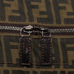FENDI Zucca Canvas Shoulder Bag Brown Black78535