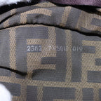 FENDI Zucca Canvas Shoulder Bag Brown Black78535