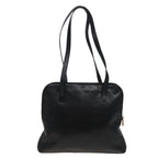 CELINE Shoulder Bag Leather Black  78547