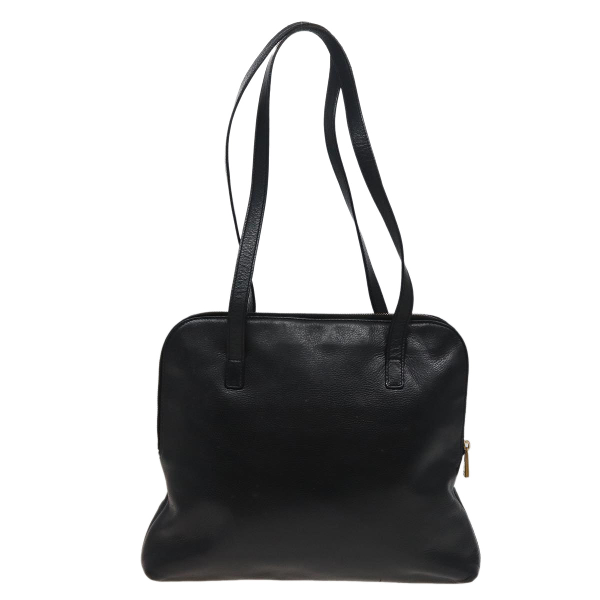 CELINE Shoulder Bag Leather Black  78547