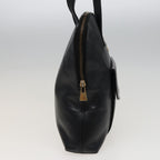 CELINE Shoulder Bag Leather Black  78547