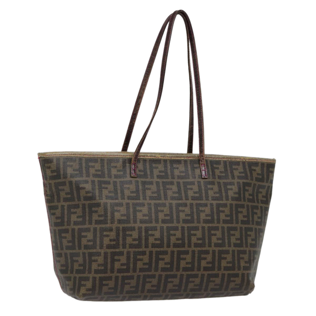 FENDI Zucca Canvas Tote Bag Brown Gold78561