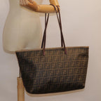 FENDI Zucca Canvas Tote Bag Brown Gold78561