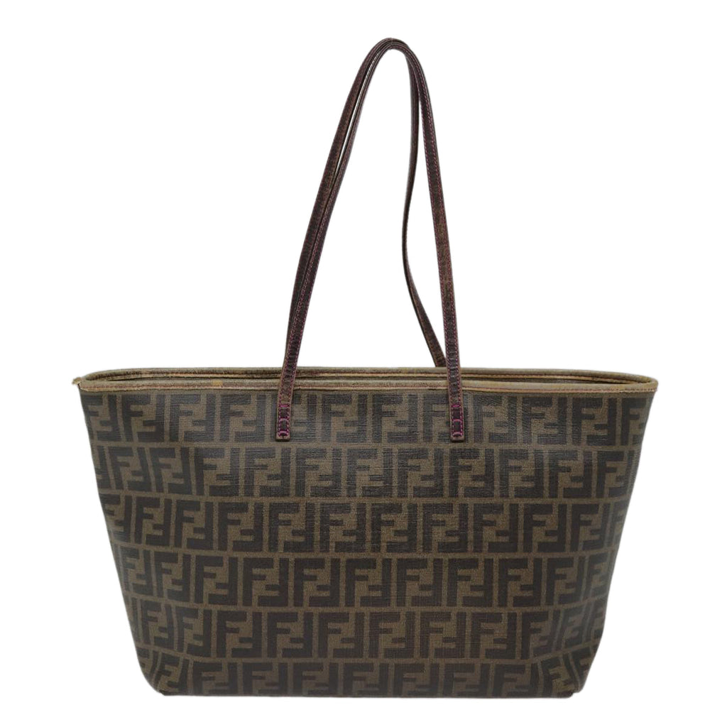 FENDI Zucca Canvas Tote Bag Brown Gold78561