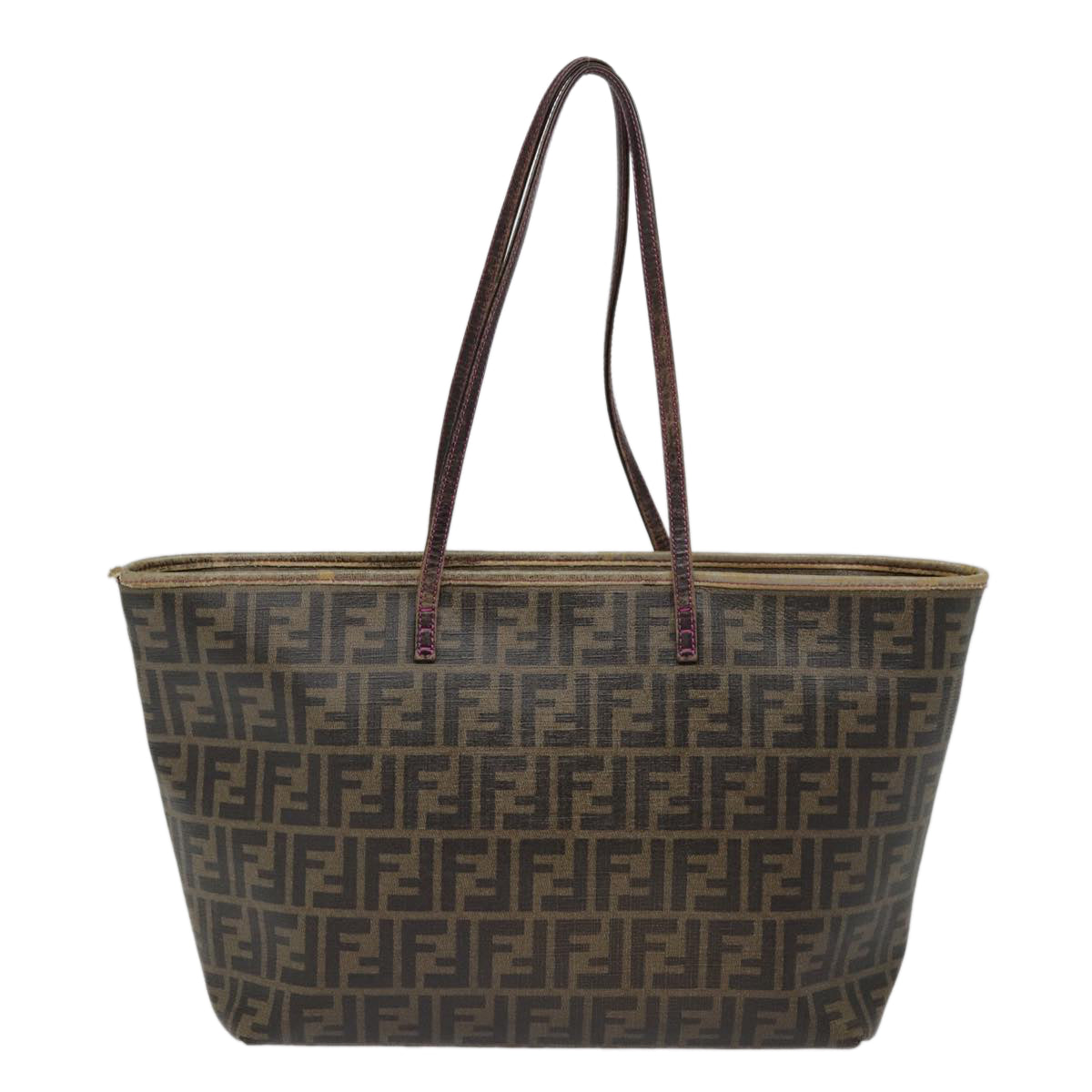 FENDI Zucca Canvas Tote Bag Brown Gold78561