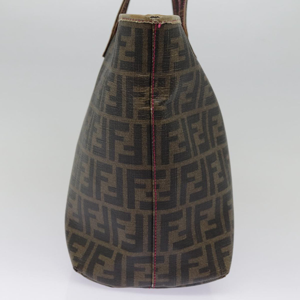 FENDI Zucca Canvas Tote Bag Brown Gold78561