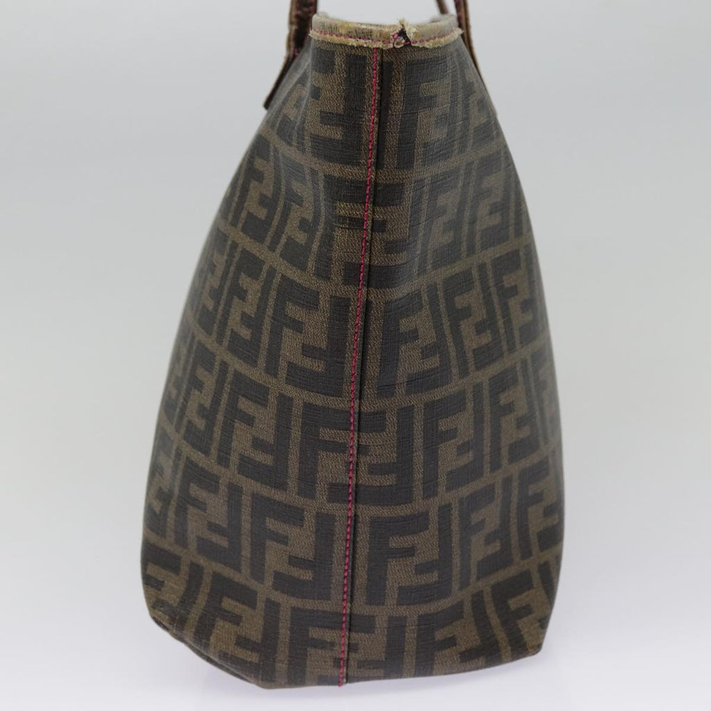 FENDI Zucca Canvas Tote Bag Brown Gold78561